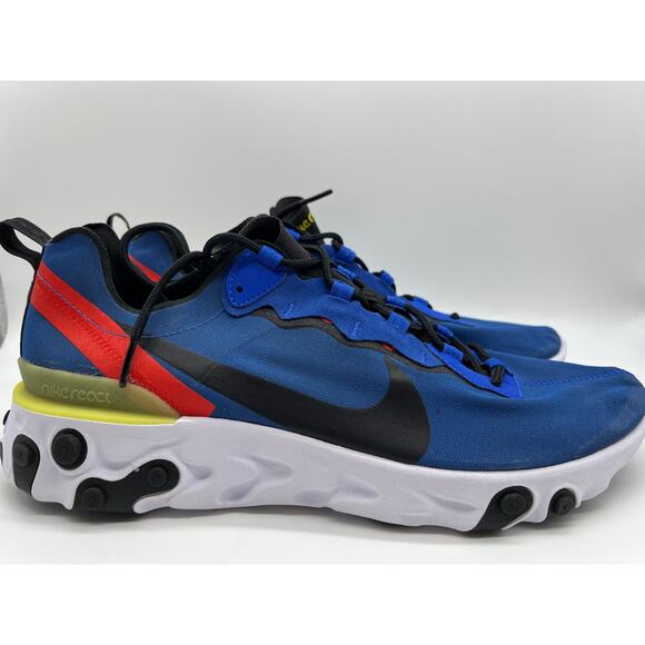 Nike React Element 55 Game Royal Blue Men's Sneakers BQ6166-403 Size 13 NEW - Picture 1 of 16